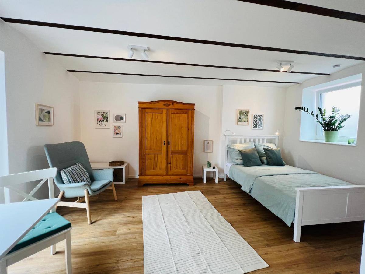 Restaurierter Altbau Mit Privatem Innenhof & Parkplatz Grossfischlingen Kültér fotó